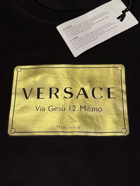 versace via gesu 12 milano t shirt|All T.